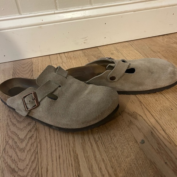 Birkenstock Suede Slip-On Clogs - Picture 7 of 8